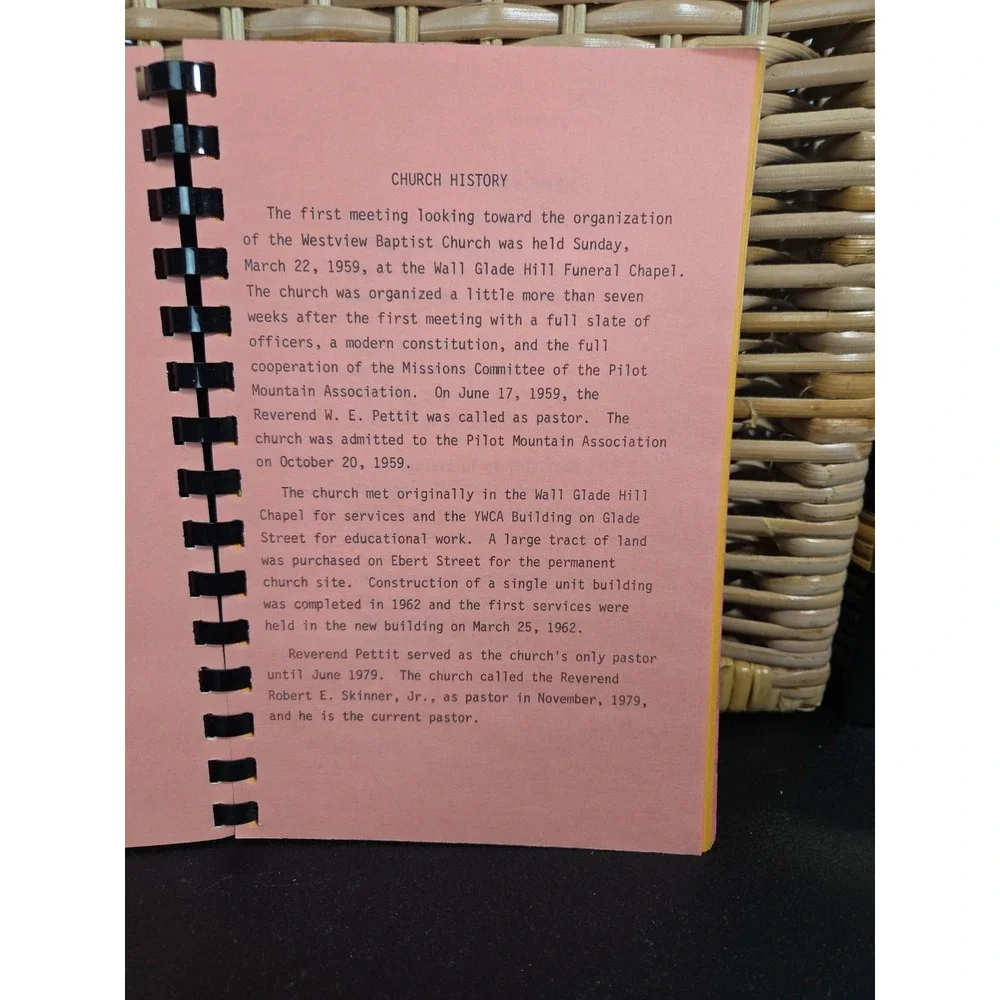 Westview Baptist‎ Church Winston-Salem NC Cookbook c. 1985 North Carolina